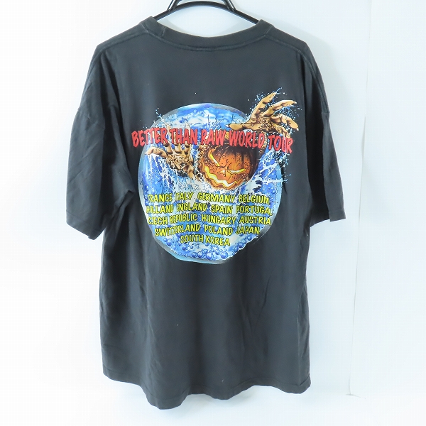 実際に弊社で買取させて頂いたRED WOOD製 HELLOWEEN/ハロウィン BETTER THAN RAW WORLD TOUR バンドTシャツ/XLの画像 1枚目