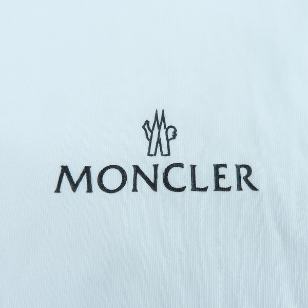 実際に弊社で買取させて頂いた【JPタグ】MONCLER/モンクレール MAGLIA T-SHIRT/Tシャツ ラバー ロゴワッペン カットソー G20918C00028 829H8/Mの画像 7枚目