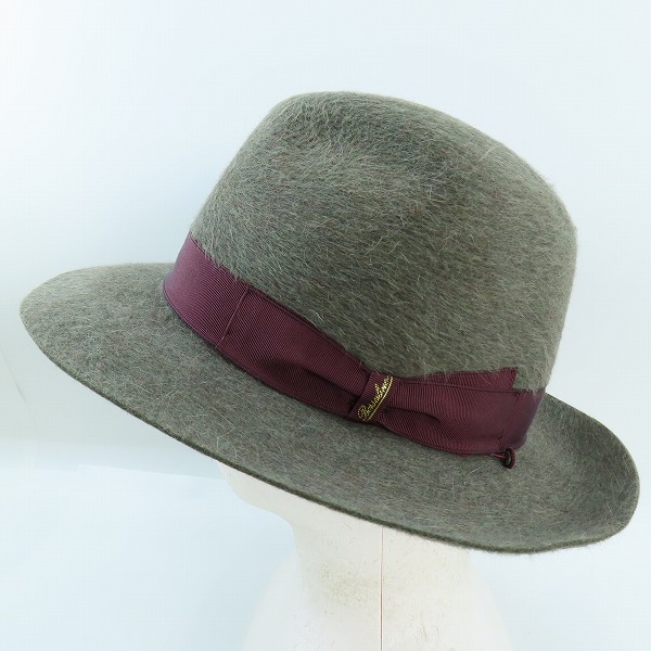 実際に弊社で買取させて頂いたBorsalino/ボルサリーノ 兎毛 フェルト ハット/58の画像 2枚目