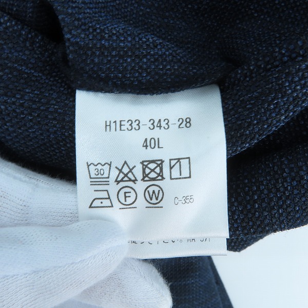 実際に弊社で買取させて頂いたMACKINTOSH PHILOSOPHY/テーラードジャージージャケット 杢カラミストレッチ H1E33-343-28/40Lの画像 3枚目