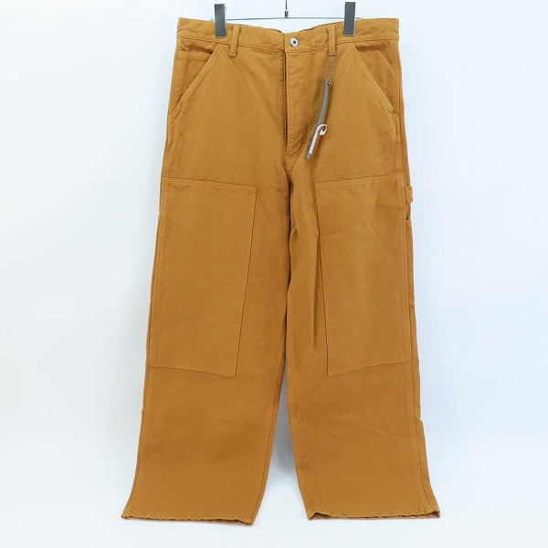 実際に弊社で買取させて頂いたISAMU KATAYAMA BACKLASH/バックラッシュ コットン リネン キャンバス 製品染め ペインターパンツ 2100-01/M