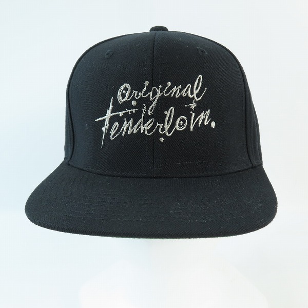 実際に弊社で買取させて頂いたTENDERLOIN/テンダーロイン 22SS ロゴ 刺繍 スナップバック ベースボール ブラック キャップの画像 1枚目
