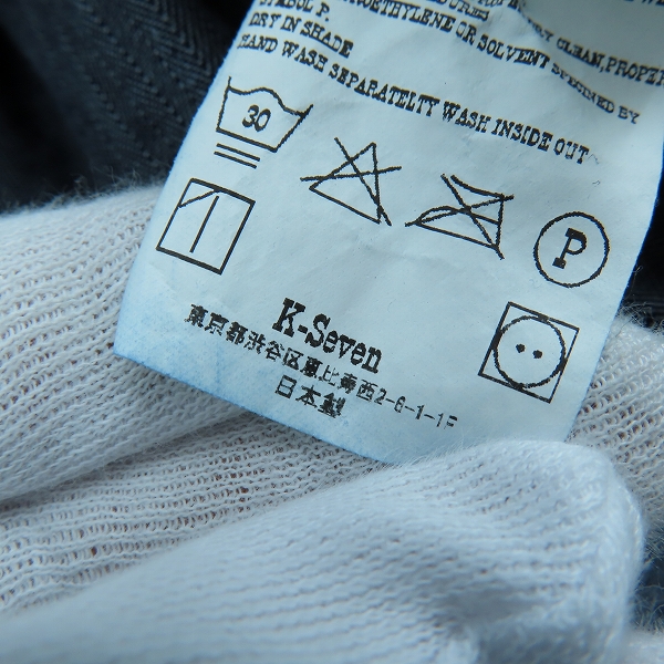 実際に弊社で買取させて頂いたTENDERLOIN/テンダーロイン DENIM HB SHT SNAP BUTTON/デニムヘリンボーンシャツ スナップボタン/Lの画像 4枚目