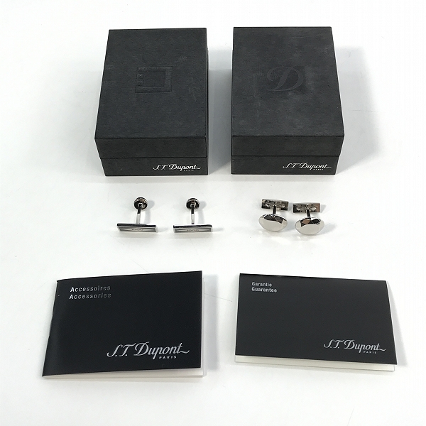 実際に弊社で買取させて頂いたS.T.Dupont/デュポン カフリンクス/カフスボタン セットの画像 6枚目