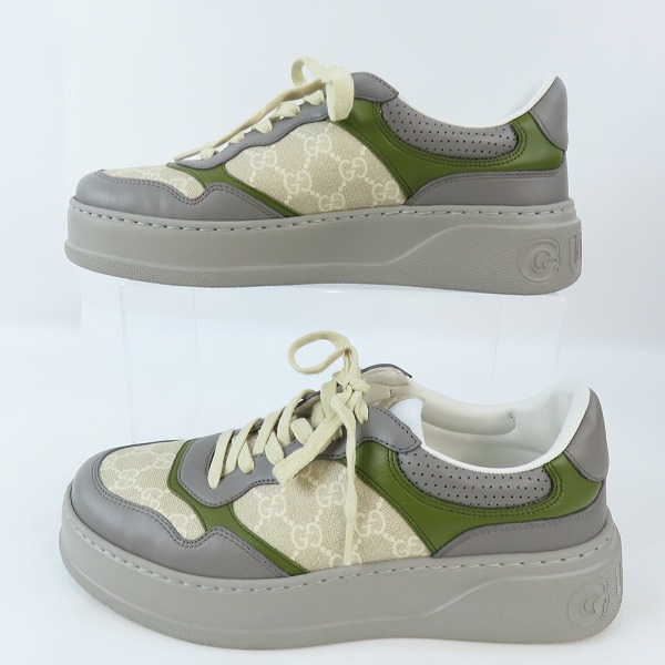実際に弊社で買取させて頂いたGUCCI/グッチ GGスプリーム スニーカー 700641/8.5の画像 3枚目