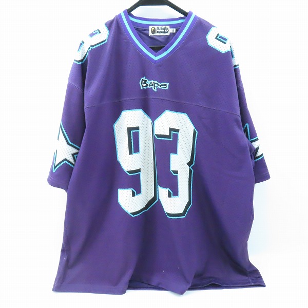 実際に弊社で買取させて頂いたA BATHING APE/アベイシングエイプ FOOTBALL RELAXED FIT TEE/フットボール リラックス フィット Tシャツ 001CSK301315M/2XL