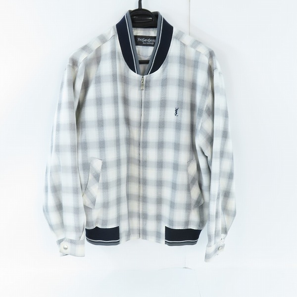 実際に弊社で買取させて頂いたYVES SAINT LAURENT pour homme/イヴサンローラン プールオム  ハリントンジャケット/95