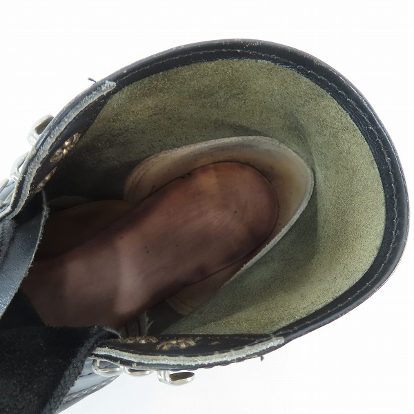 実際に弊社で買取させて頂いたRED WING/レッドウィング 6 CLASSIC ROUND/6インチ クラシック ラウンドトゥブーツ 刺繍羽タグ 8165/7.5Dの画像 4枚目