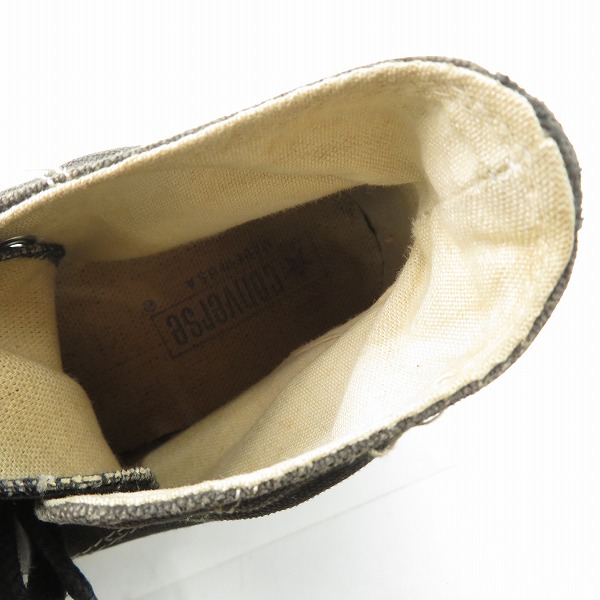 実際に弊社で買取させて頂いたCONVERSE/コンバース 80s ALL STAR/オールスター ハイカット ブラック/7の画像 4枚目