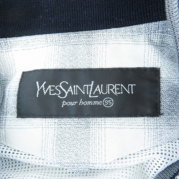 実際に弊社で買取させて頂いたYVES SAINT LAURENT pour homme/イヴサンローラン プールオム  ハリントンジャケット/95の画像 2枚目