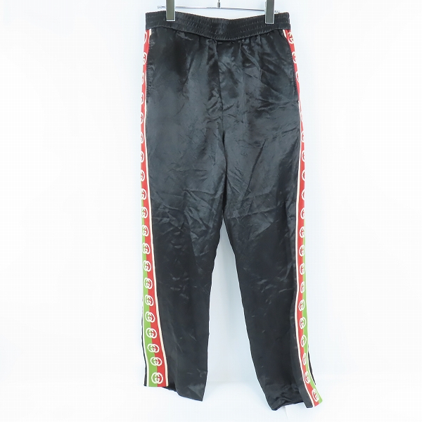 実際に弊社で買取させて頂いた【JPタグ】GUCCI/グッチ サイドロゴパンツ/GG/シェリーライン 619070/46