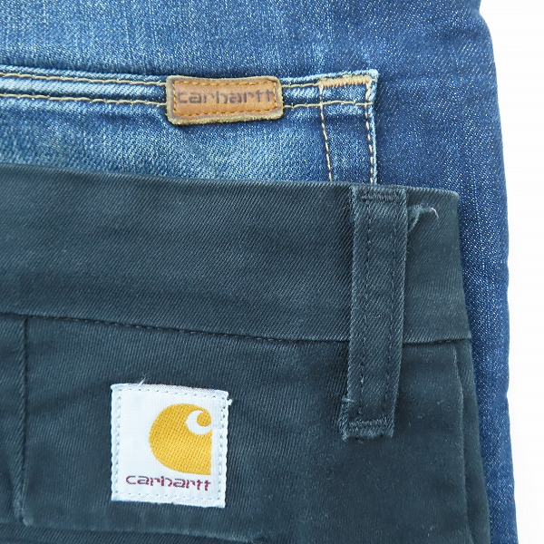 実際に弊社で買取させて頂いたCarhartt/カーハート VICIOUS PANT/ AVIATION PANT/SID SHORT等 ハーフパンツ/チノパン/カーゴパンツ/デニム 4点セットの画像 2枚目