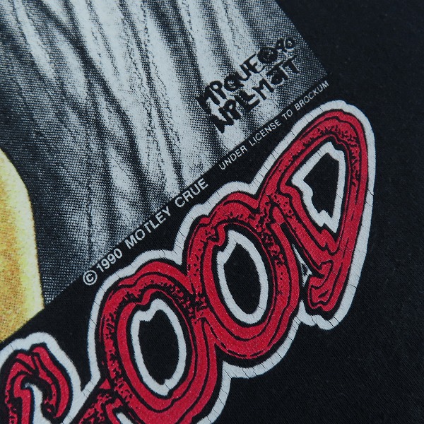 実際に弊社で買取させて頂いたMötley Crüe/モトリー・クルー 90s ヴィンテージ BROCKUM  Tシャツ/バンTの画像 2枚目