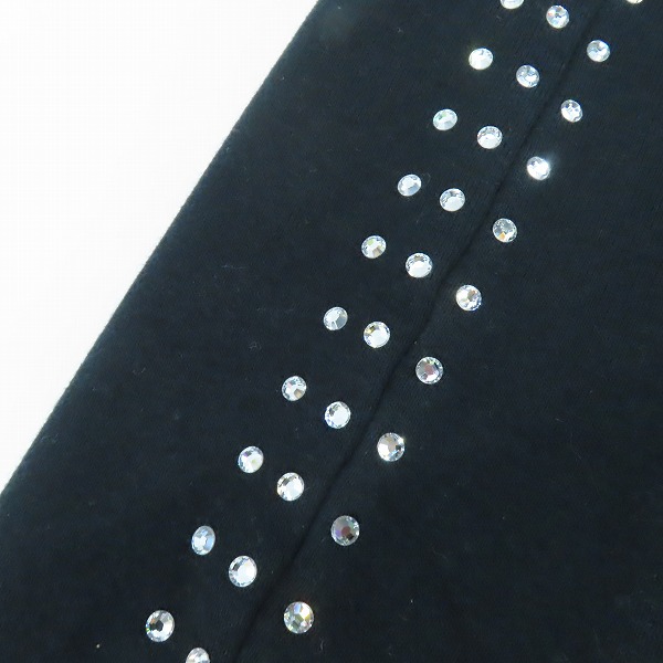 実際に弊社で買取させて頂いたNO.ID/ノーアイディー ラインストーン装飾 ジップアップ パーカー/スウェットパンツ ブラック/2 セットアップ の画像 5枚目