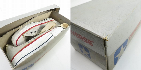 実際に弊社で買取させて頂いたCONVERSE/コンバース 80s ヴィンテージ/ビンテージ USA製/銀箱 ALL STAR/オールスター スニーカー 1-9615/7の画像 8枚目