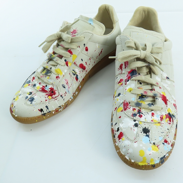 実際に弊社で買取させて頂いたMAISON MARTIN MARGIELA 22/メゾンマルタンマルジェラ 22 レプリカ ライン ペンキ スニーカー/42