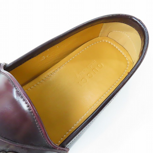 実際に弊社で買取させて頂いたGUCCI/グッチ ドレスシューズ 244289/9の画像 4枚目
