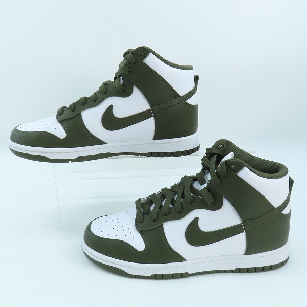 実際に弊社で買取させて頂いたNIKE/ナイキ DUNK LOW RETRO/ダンクハイ レトロ チャンピオンシップ カーキ/ホワイト DD1399-107/25.5の画像 3枚目