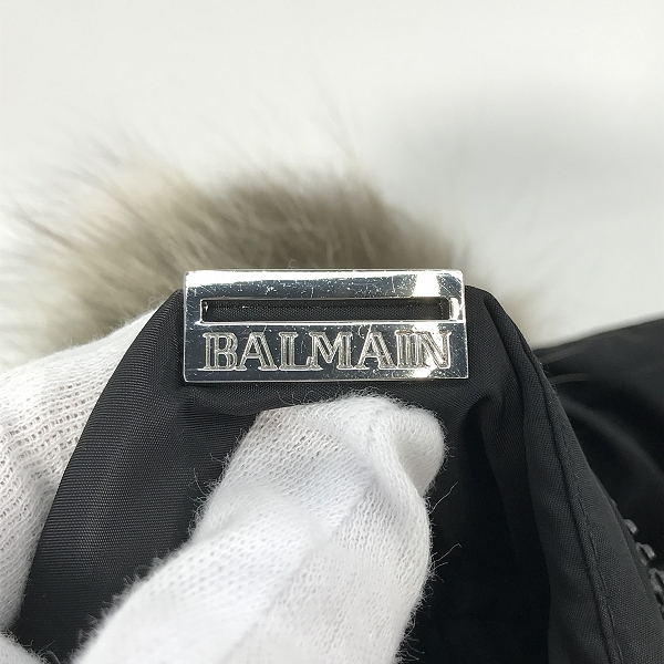 実際に弊社で買取させて頂いたBALMAIN/バルマン ブルーフォックス フードファー レディース ダウンジャケット P230D-80F/Mの画像 5枚目