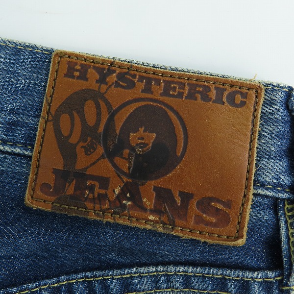 実際に弊社で買取させて頂いたHYSTERIC GLAMOUR×skoloct/ヒステリックグラマー×スコロクト SP加工 ストレート デニムパンツ 0263AP17/31の画像 7枚目