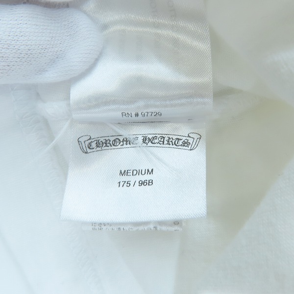 実際に弊社で買取させて頂いた【JPタグ】CHROME HEARTS/クロムハーツ 胸ポケット 半袖Tシャツ 2212-304-0598/Mの画像 4枚目