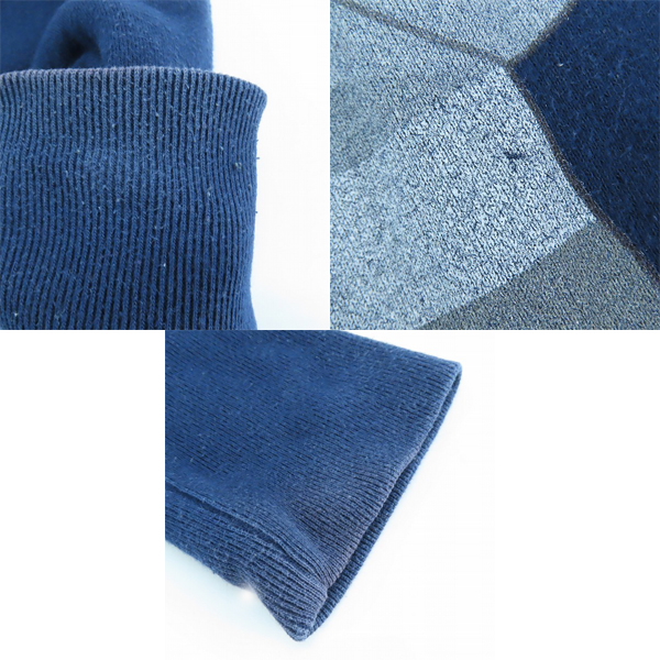 実際に弊社で買取させて頂いたTMT×BE＠RBRICK/ティーエムティー×ベアブリック コットン パーカー ブルー TSW-F19BA03/Sの画像 8枚目