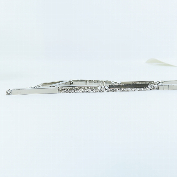 実際に弊社で買取させて頂いたDIESEL/ディーゼル ロゴ 2連ネックレス シルバーの画像 6枚目