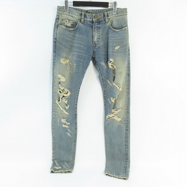 実際に弊社で買取させて頂いたSaint Laurent Paris/サンローランパリ ダメージ デニムパンツ/ジーンズ