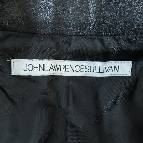 実際に弊社で買取させて頂いたJOHN LAWRENCE SULLIVAN/ジョンローレンスサリバン レザーライダースジャケット JLS-04-01/36の画像 2枚目