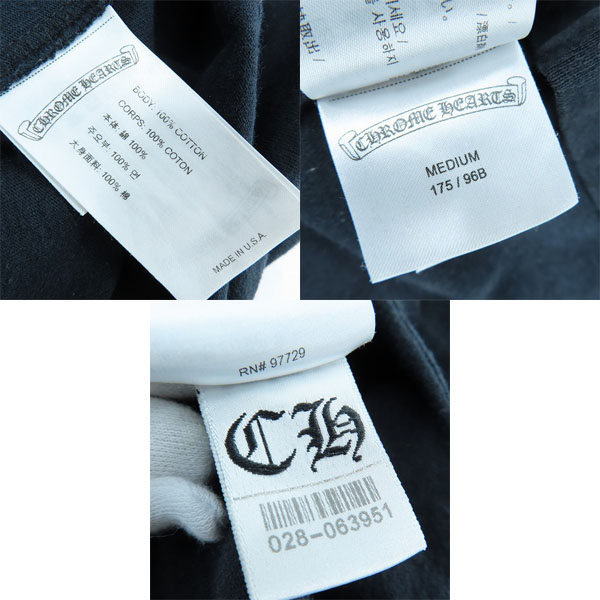 実際に弊社で買取させて頂いたCHROME HEARTS ×MATTY BOY/クロムハーツ ×マッティボーイ 21AW America L/S Tee/星条旗ロングスリーブカットソー Mの画像 3枚目