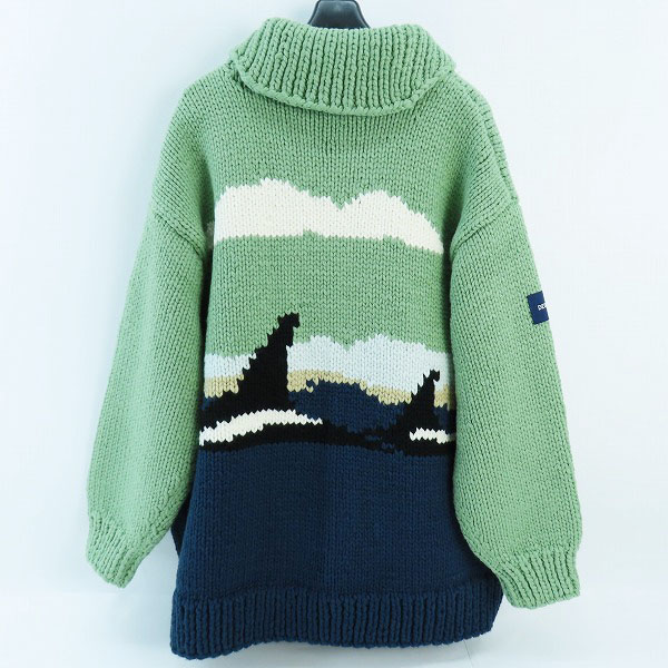 実際に弊社で買取させて頂いたDESCENDANT/ディセンダント SUNKEN COWICHAN SWEATER ジップアップ ニットジャケット 232MADS-JKM01 /1の画像 1枚目