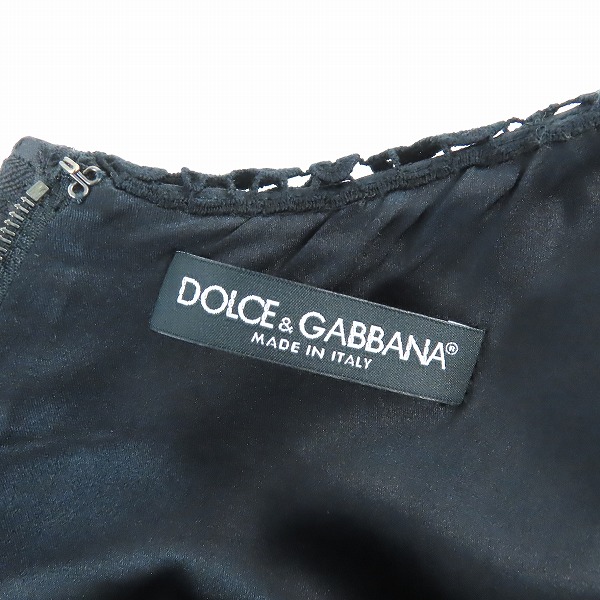 実際に弊社で買取させて頂いたDOLCE&GABBANA/ドルチェ&ガッバーナ ノースリーブ/ワンピース F6NQ0T/FJMQQ-A/38の画像 3枚目