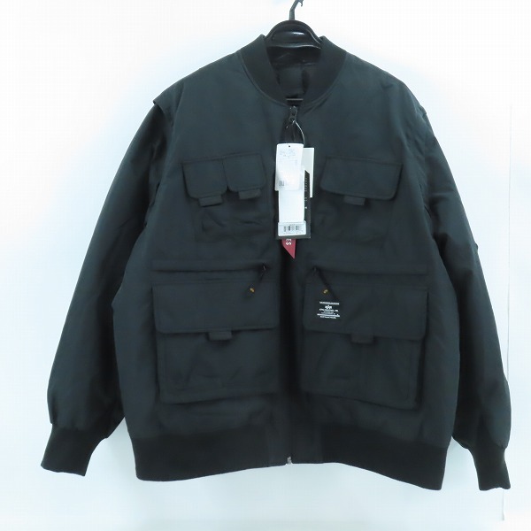 実際に弊社で買取させて頂いた【未使用】ALPHA INDUSTRIES/アルファインダストリーズ マルチポケット フライトジャケット TA0702-001/XL