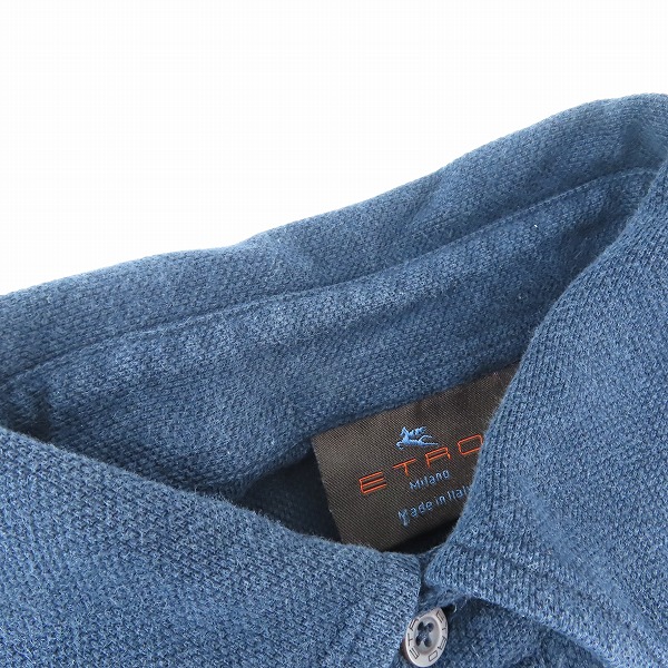 実際に弊社で買取させて頂いたETRO/エトロ 胸ポケット 半袖ポロシャツ Sの画像 6枚目