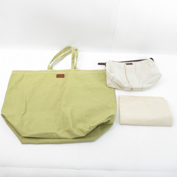 実際に弊社で買取させて頂いたgenten/ゲンテン 編み込みベルト付き トートバッグ/ハンドバッグ/保存袋付きの画像 8枚目