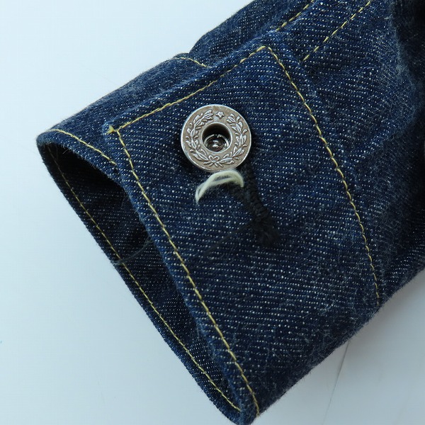 実際に弊社で買取させて頂いたBUZZRICKSON'S/バズリクソンズ WORLD WAR II DENIM BLOUSE デニムジャケット 13.6oz 大戦モデル BR16041/40の画像 6枚目