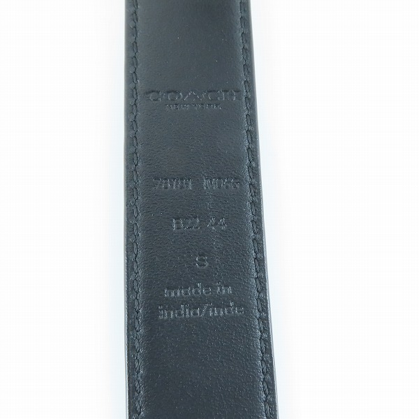 実際に弊社で買取させて頂いたCOACH/コーチ ロゴバックル レザーベルト 78181/Sの画像 4枚目