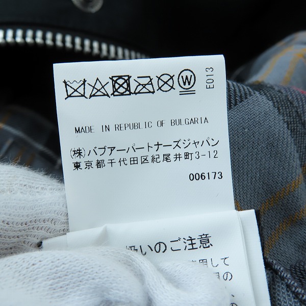 実際に弊社で買取させて頂いたBarbour/バブアー ポリエステル コーデュロイ 切替 ジャケット 232MCA0458/36の画像 5枚目