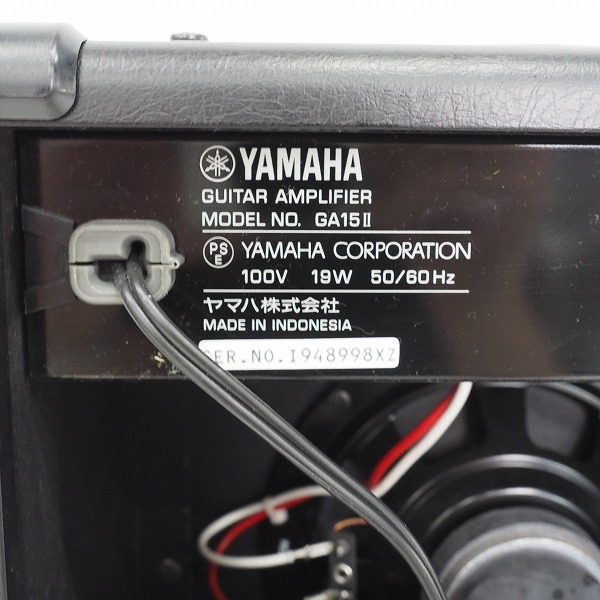 実際に弊社で買取させて頂いたYAMAHA/ヤマハ GA15II ギターアンプ コンボアンプ【動作確認済】の画像 6枚目