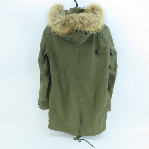 実際に弊社で買取させて頂いたHARE/ハレ フード付き モッズコート HA030028DR/Sの画像 1枚目