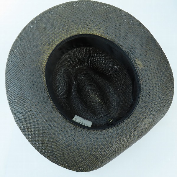 実際に弊社で買取させて頂いたBorsalino/ボルサリーノ 中折れ パナマハット ストローハット リボン/59の画像 5枚目