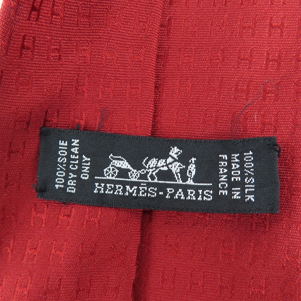 実際に弊社で買取させて頂いたHERMES/エルメス  H柄 シルク ネクタイの画像 1枚目