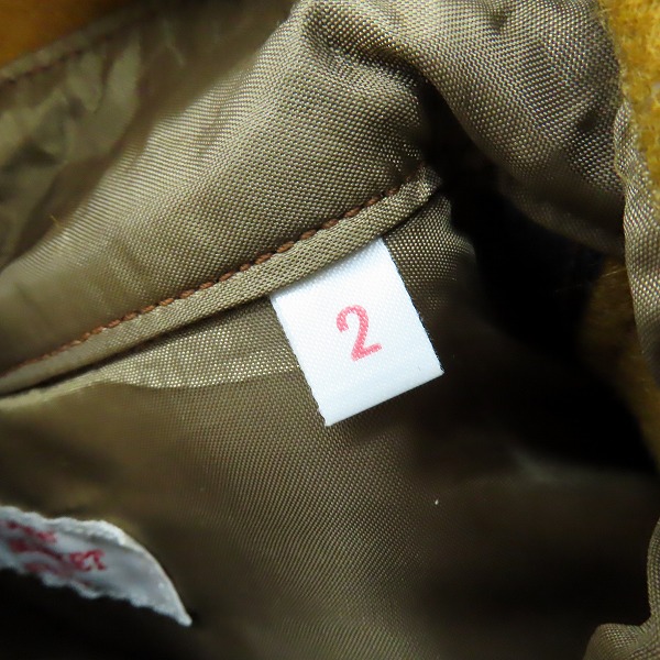 実際に弊社で買取させて頂いたHOLLYWOOD RANCH MARKET/ハリウッドランチマーケット ウール混 バックプリント CPOシャツジャケット ST1240SP /2の画像 3枚目