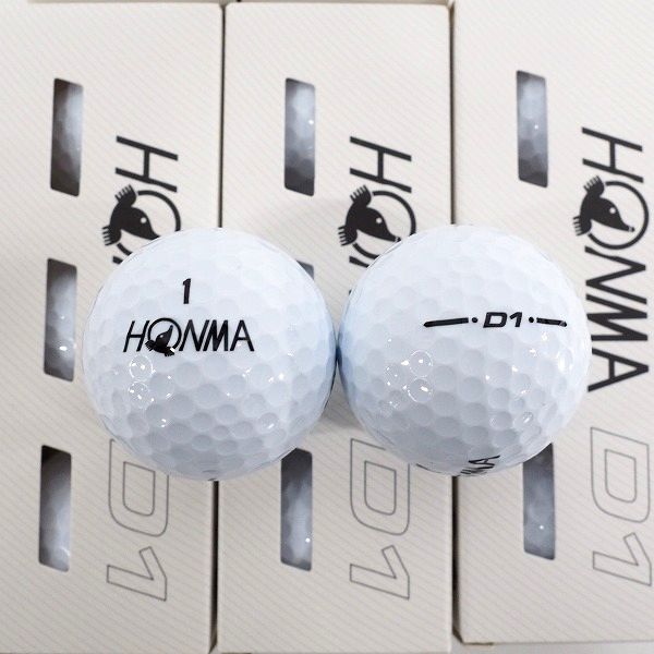 実際に弊社で買取させて頂いた【未使用】HONMA/ホンマ D1 DYNAMIC DISTANCE ゴルフボール 6スリーブ 計18個の画像 1枚目