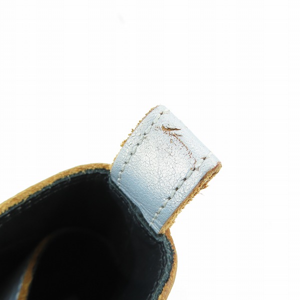 実際に弊社で買取させて頂いたANN DEMEULEMEESTER/アン ドゥムルメステール ハイカット サイドジップ スニーカー シルバー/39の画像 6枚目