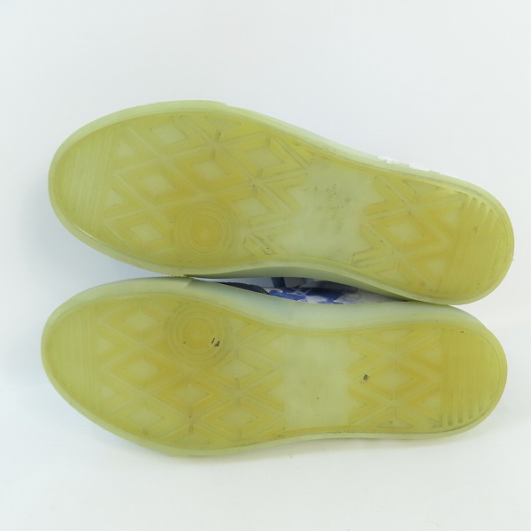 実際に弊社で買取させて頂いたLOUIS VUITTON/ルイヴィトン LVオリライン レザー モノグラム スニーカー  ホワイト×ネイビー FA0211/8の画像 2枚目