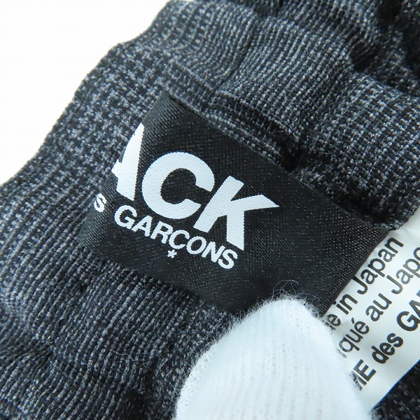 実際に弊社で買取させて頂いたBLACK COMME des GARCONS/ブラックコムデギャルソン ドローコード クロップド パンツ 1H-P015/AD2021/Mの画像 4枚目