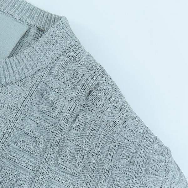 実際に弊社で買取させて頂いた【JPタグ】GIVENCHY/ジバンシー 23SS モノグラム ロゴ総柄 ニットセーター BM90JM4YB1/XLの画像 6枚目