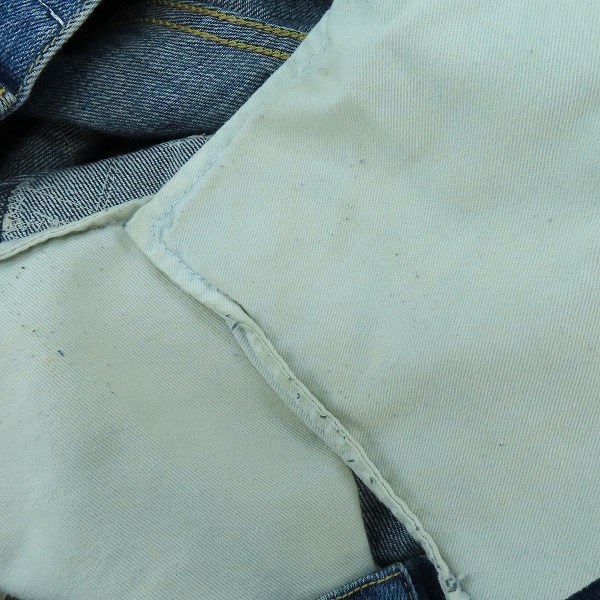 実際に弊社で買取させて頂いたJUNYA WATANABE COMME des GARCONS DENIM/ジュンヤワタナベコムデギャルソンデニム パッチワーク ジーンズ XG-P101/AD2020/Sの画像 7枚目