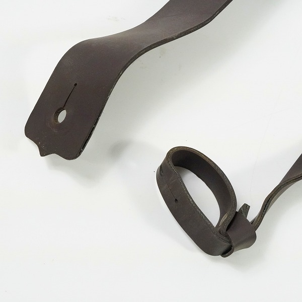 実際に弊社で買取させて頂いたTakamine/タカミネ レザー調 ダークブラウン アコースティックギター ストラップの画像 3枚目